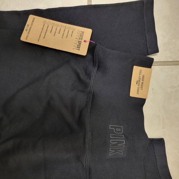 PINK Victoria's Secret Pants - NWT VICTORIA SECRET Pink  High Waisted Full Length Tight size XSmall